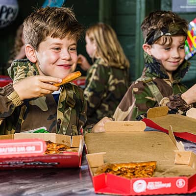 Children's Paintball with pizza lunch